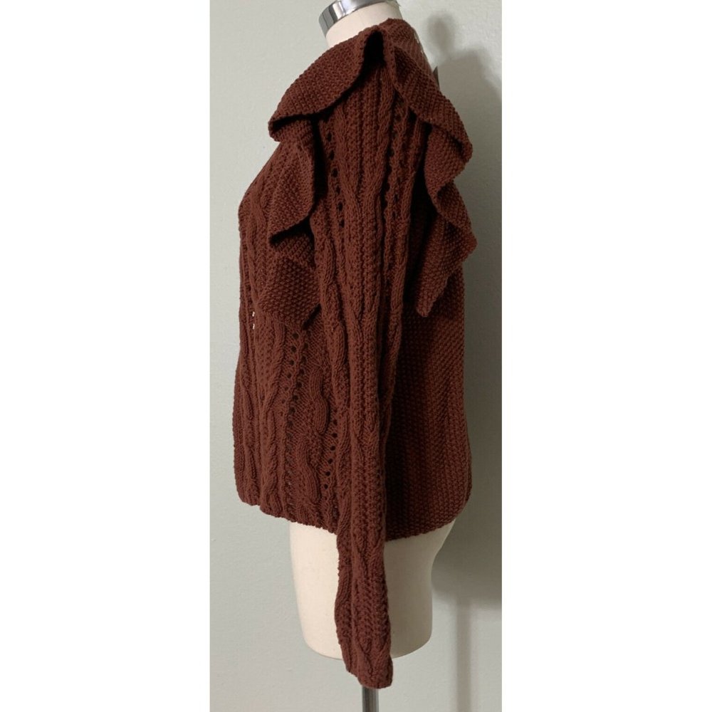 Universal Thread Open Front Ruffle Cardigan Size M - image 4